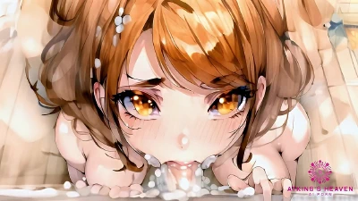Cover for 'Cute Brunette Suck Your Cock In The Shower - [AI Porn]'