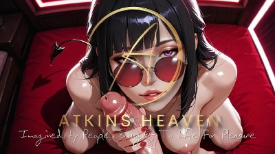 Cover for 'Succubus Eagerly Sucks Your Cock Until She Gets Covered In Cum - [AI]'